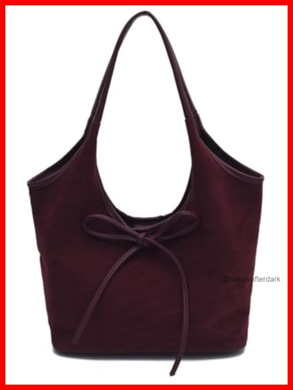 Faux Suede Tote Bag Hobo Handbag Cross Lock Women Work Purse